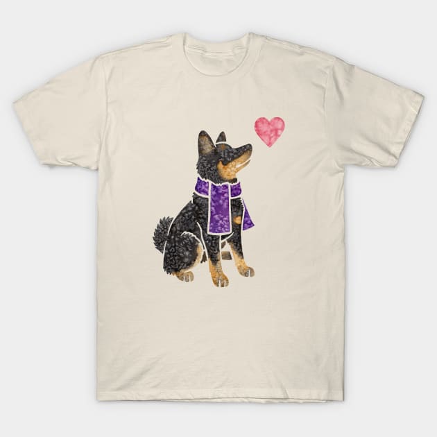 Shiba Inu watercolour T-Shirt by animalartbyjess